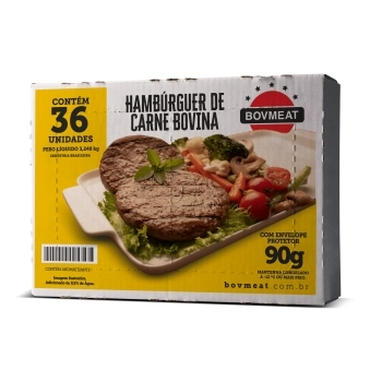 HAMBURGUER BOVINO CONG [90GR] BOVMEAT CX36X90GR